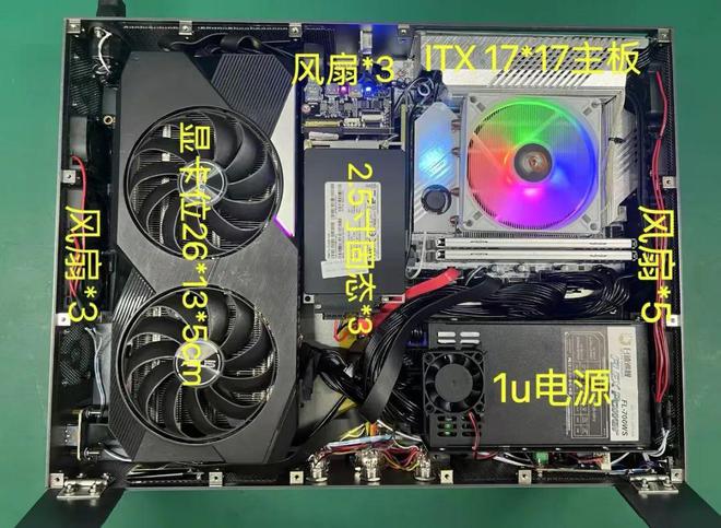本ITX小主板+独立显卡散热强得可怕ayx爱游戏app大神自制双屏笔记(图5)